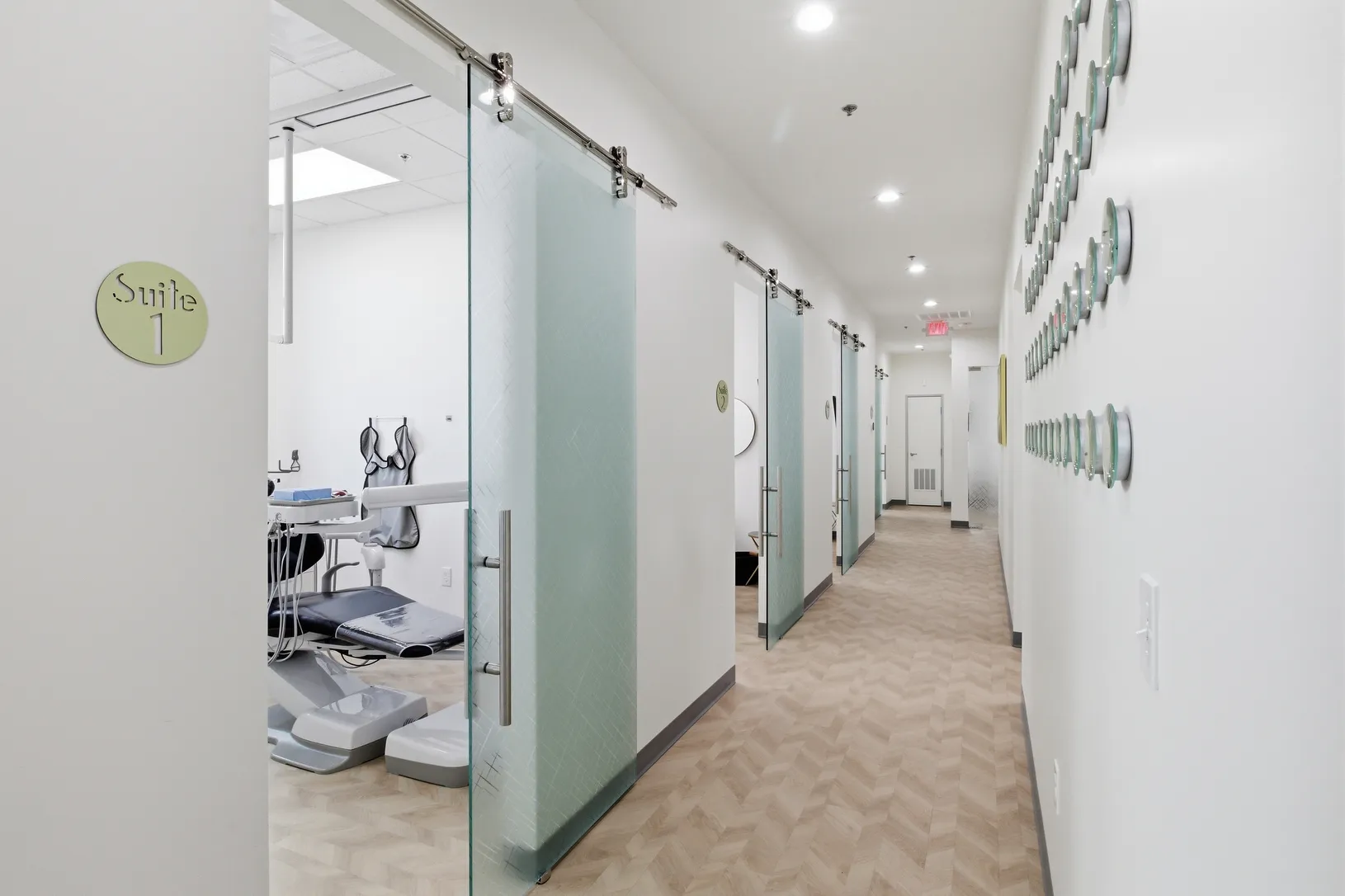 Treatment suites at Dental Concepts, Irving