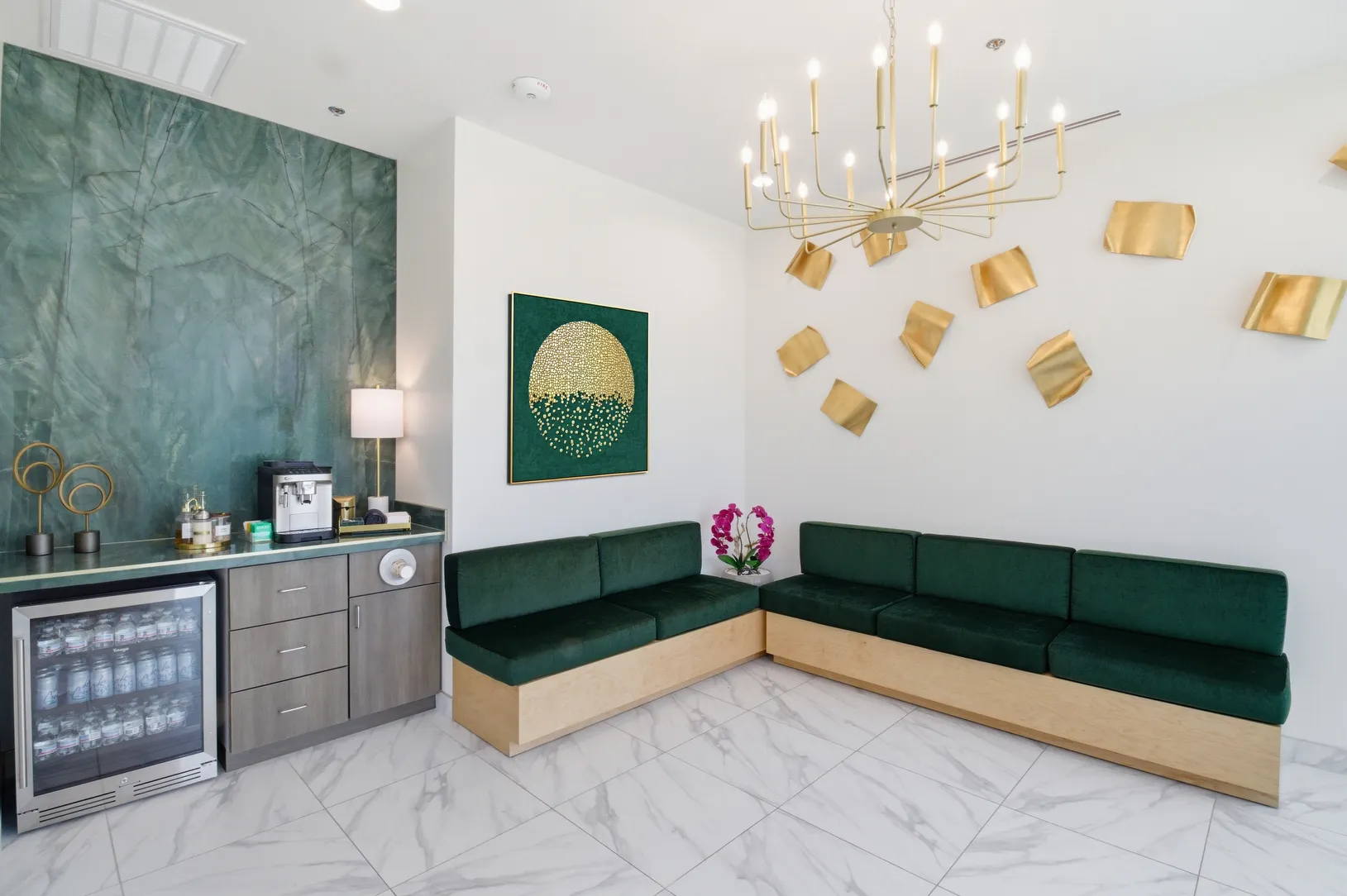 Waiting lounge at Dental Concepts, Irving